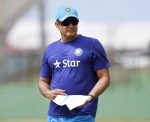 Indian cricket team head coach Anil Kumble. (Photo by JEWEL SAMAD/AFP/Getty Images)