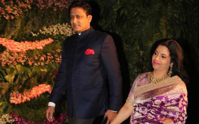 Anil Kumble & his wife