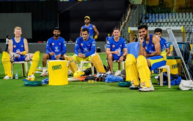 CSK practice session. (Photo Source: Twitter)