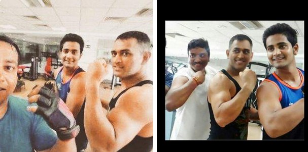 MS Dhoni on vacation, makes gymming his new hobby. (Photo Source: Twitter)