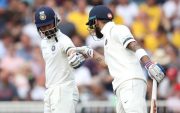 Indian batsmen Ajinkya Rahane and Virat Kohli