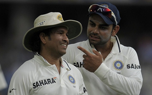 Sachin Tendulkar and Virat Kohli