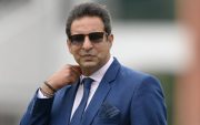 LONDON, ENGLAND - JUNE 23 : Wasim Akram looks at the lunch break during the ICC Cricket World Cup Group Match between Pakistan and South Africa a at Lord's on June 23, 2019 in London, England. (Photo by Philip Brown/Popperfoto via Getty Images)