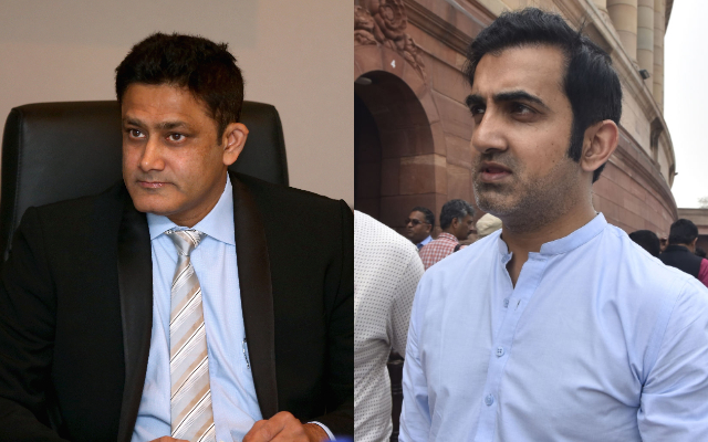 Anil Kumble and Gautam Gambhir