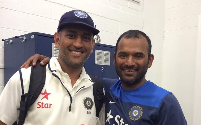 MS Dhoni and Sridhar