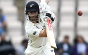 Kane Williamson. (Photo by Gareth Copley-ICC/ICC via Getty Images)