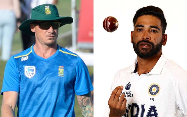 Dale Steyn and Mohammed Siraj. (Photo Source: Twitter & Getty Images)