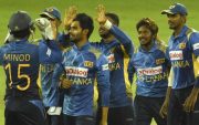 Sri Lanka Cricket Team. (Photo by ISHARA S. KODIKARA/AFP via Getty Images)