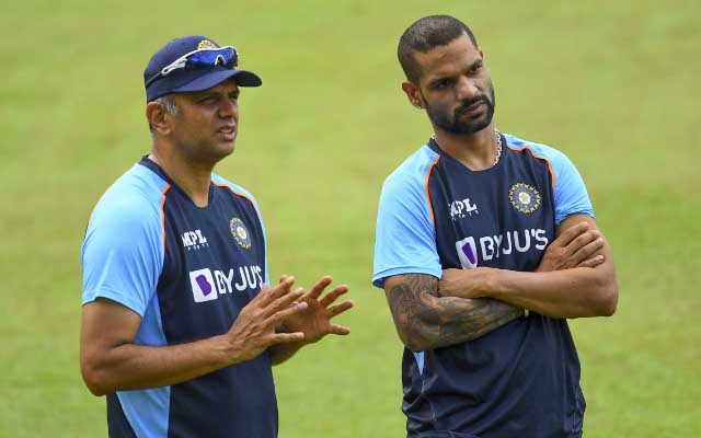 Rahul Dravid and Shikhar Dhawan