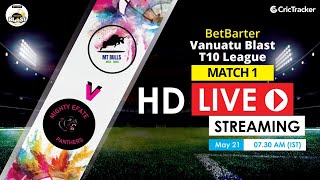 Vanuatu Blast T10 League 2020 Live Streaming : 1st Match MT Bulls vs Mighty Efate Panthers