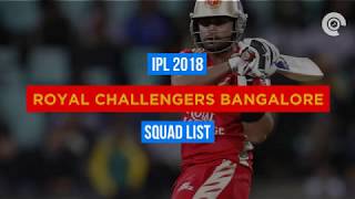 IPL 2018: RCB Full Squad