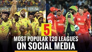 5 Most popular T20 leagues on social media
