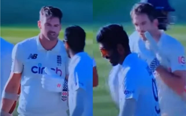 James Anderson and Jasprit Bumrah. (Photo Source: YouTube)