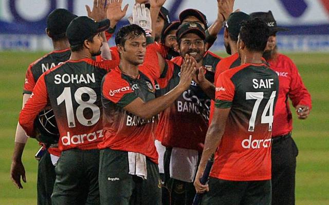 Bangladesh Cricket Team. (Photo by MUNIR UZ ZAMAN/AFP via Getty Images)