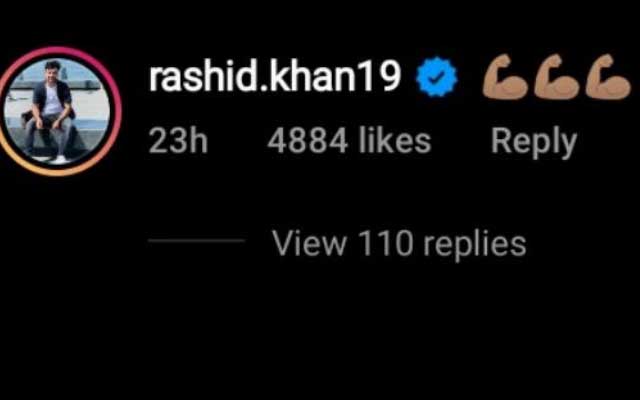Rashid Khan. (Photo Source: Instagram)