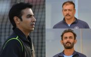 Salman Butt, Ravi Shastri, and Vikram Rathour. (Photo Source: Getty Images)