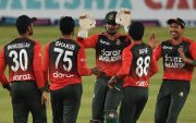 Bangladesh Cricket Team. (Photo by MUNIR UZ ZAMAN/AFP via Getty Images)