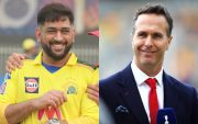 Mahendra Singh Dhoni And Michael Vaughan (Image Credit-Twitter)