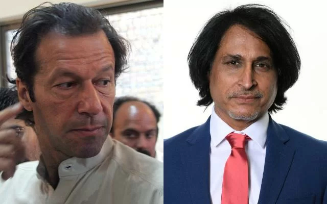 Imran Khan and Ramiz Raja. (Photo Source: Getty Images)