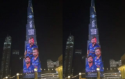 Team India’s jersey launched in Burj Khalifa. (Photo Source: Instagram)