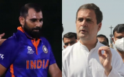 Mohammed Shami and Rahul Gandhi. (Photo Source: Getty Images)