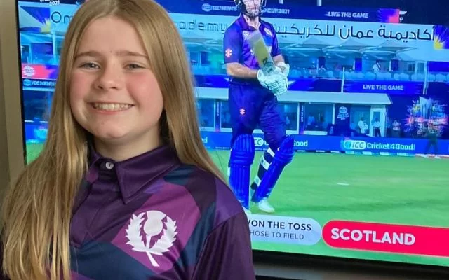 Rebecca Downie, the mastermind behind Scotland’s T20 WC jersey. (Photo Source: Cricket Scotland)