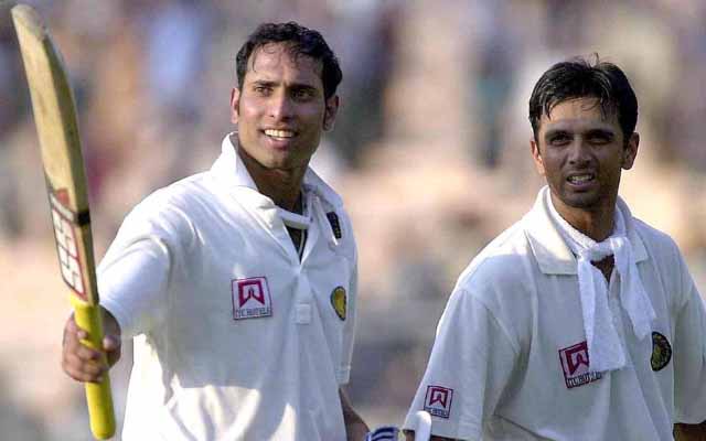 VVS Laxman and Rahul Dravid. (ARKO DATTA/AFP/Getty Images)