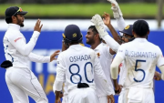 Sri Lanka cricket team. (Photo by ISHARA S. KODIKARA/AFP via Getty Images)