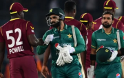 Pakistan vs West Indies. (Photo by ASIF HASSAN/AFP via Getty Images)