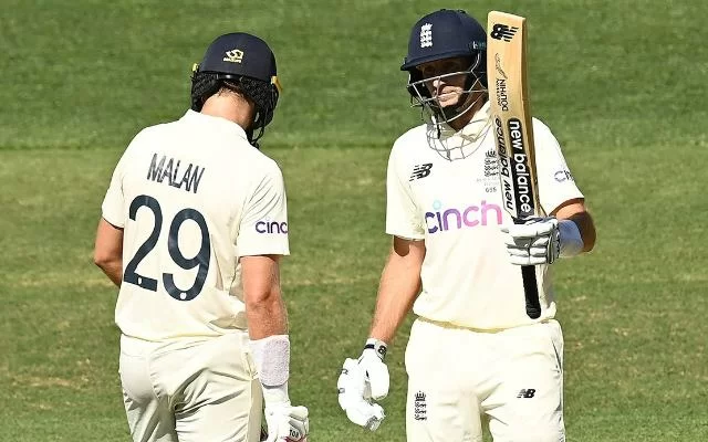 Dawid Malan and Joe Root. (Photo Source: Twitter/England Cricket)