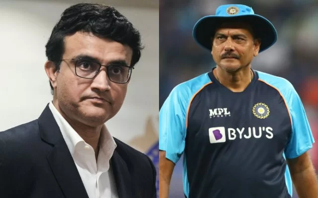 Sourav Ganguly and Ravi Shastri. (Photo Source: Getty Images)