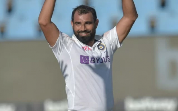Mohammed Shami. (Photo by CHRISTIAAN KOTZE/AFP via Getty Images)