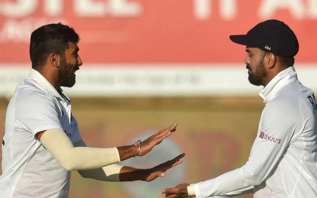 Jasprit Bumrah and KL Rahul. (Photo Source: Getty Images)