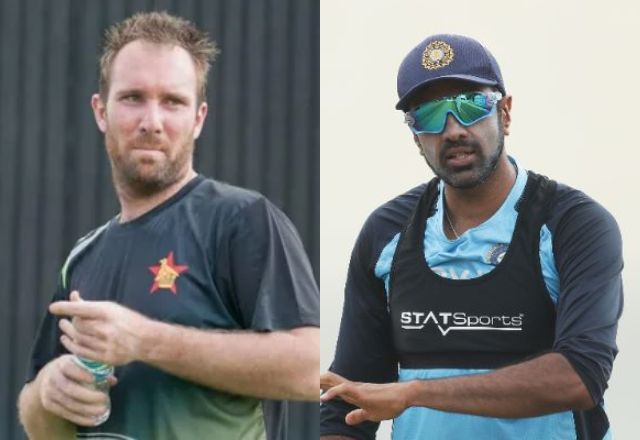 Brendan Taylor and R Ashwin (Image Source: Getty Images)