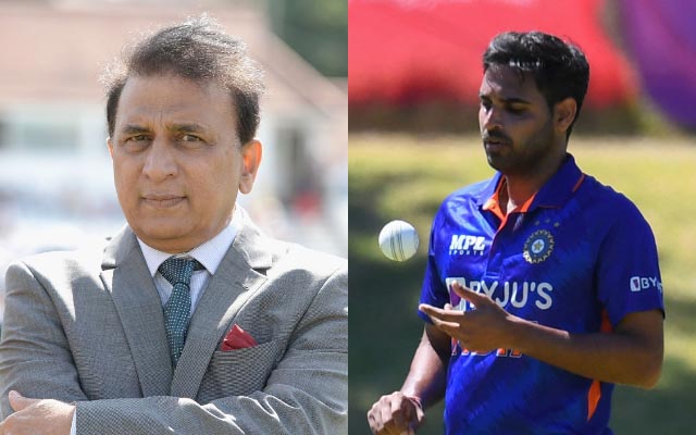 Sunil Gavaskar and Bhuvneshwar Kumar (Image Source: Getty Image)