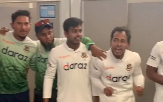Bangladesh players in the dressing room. (Photo Source: Twitter)