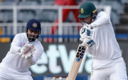 Rassie van der Dussen and Rishabh Pant. (Photo by PHILL MAGAKOE/AFP via Getty Images)