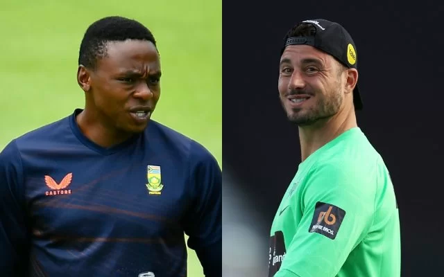 Kagiso Rabada and Marcus Stoinis. (Photo Source: Getty Images)