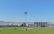 Oman cricket stadium. (Photo by HAITHAM AL-SHUKAIRI/AFP via Getty Images)