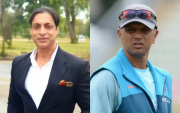 Shoaib Akhtar and Rahul Dravid. (Photo source: Instagram and Tony Marshall/Getty Images)