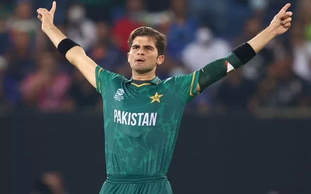 Shaheen Afridi. (Photo by Michael Steele-ICC/ICC via Getty Images)