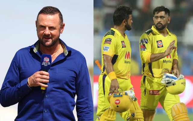 Simon Doull, MS Dhoni and Suresh Raina (Image Source: Getty Images/IPL Twitter)