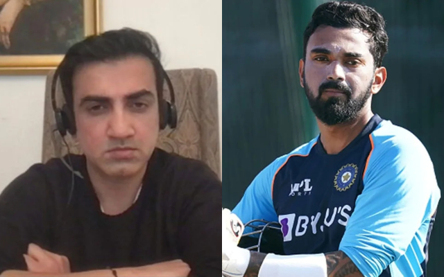 Gautam Gambhir and KL Rahul (Image Source: NDTV/Getty Images)