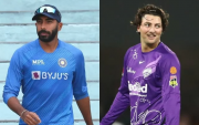 Jasprit Bumrah and Tim David. (Photo Source: Twitter/BCCI and Getty Images)