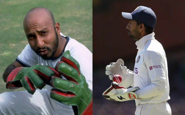 Syed Kirmani and Wriddhiman Saha. (Photo source: Twitter and Getty Images)
