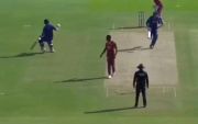 KL Rahul run out. (Photo source: Twitter)