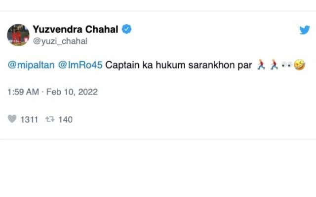 Yuzvendra Chahal. (Photo Source: Twitter)