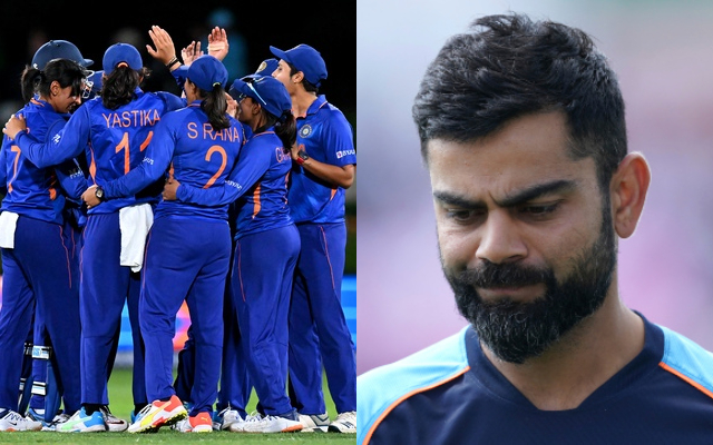 Virat Kohli and India Women (Image Source: Getty Images/BCCI)