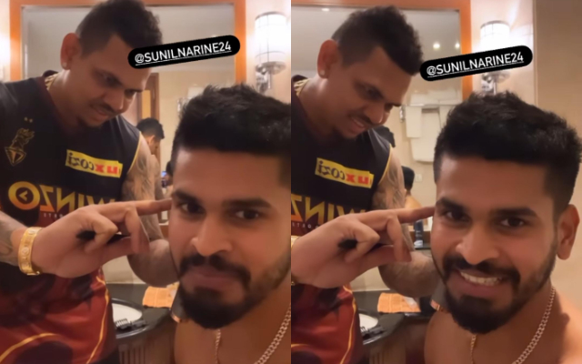 Sunil Narine and Shreyas Iyer (Photo Source: Instagram)