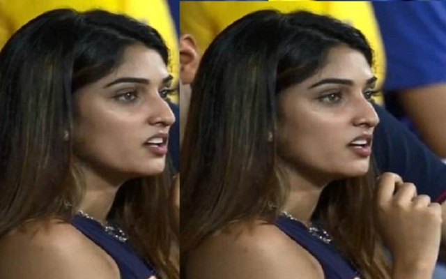 Mistry Girl during CSK and KKR match (Photo Source: Twitter)